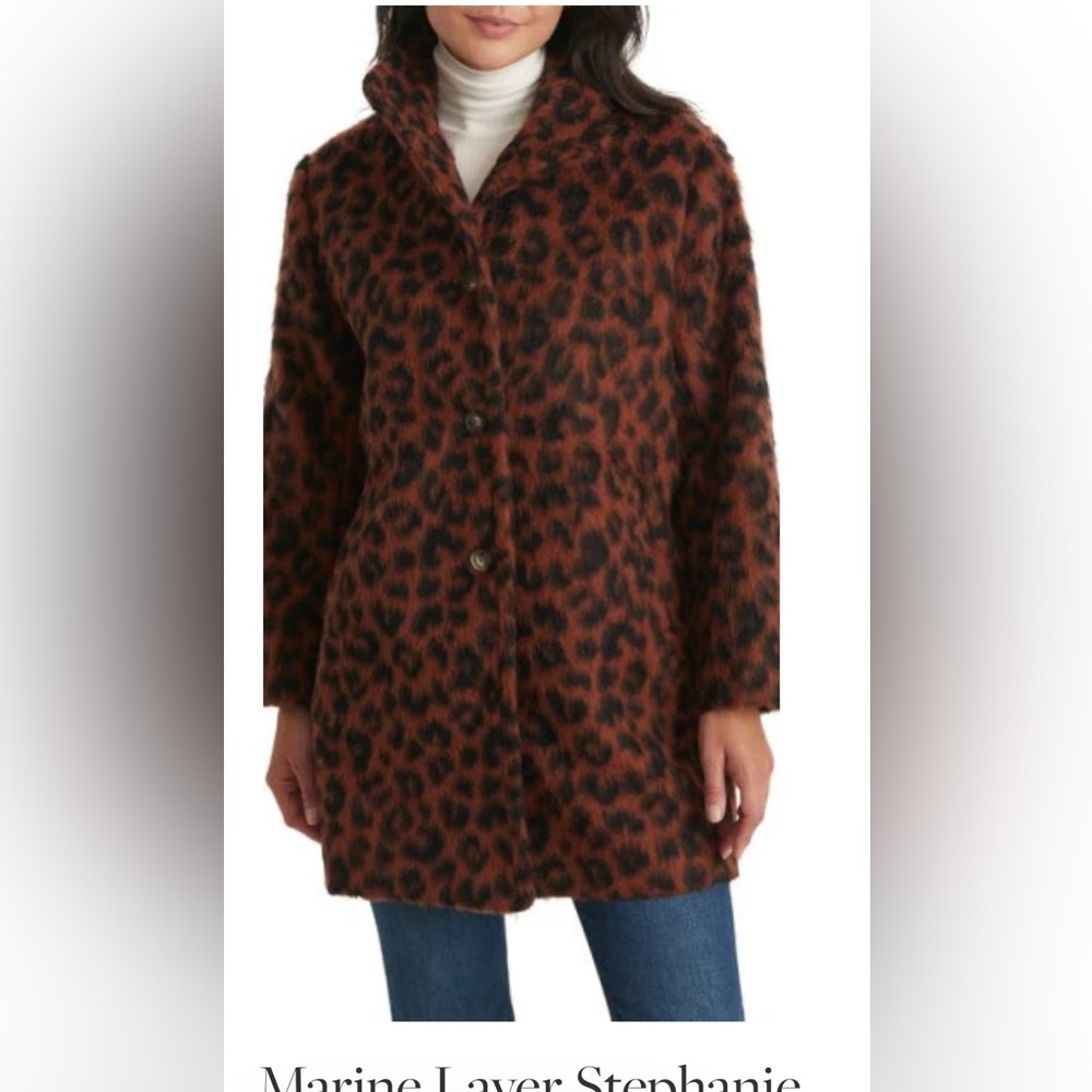 Stephanie Cocoon Coat in Cheetah